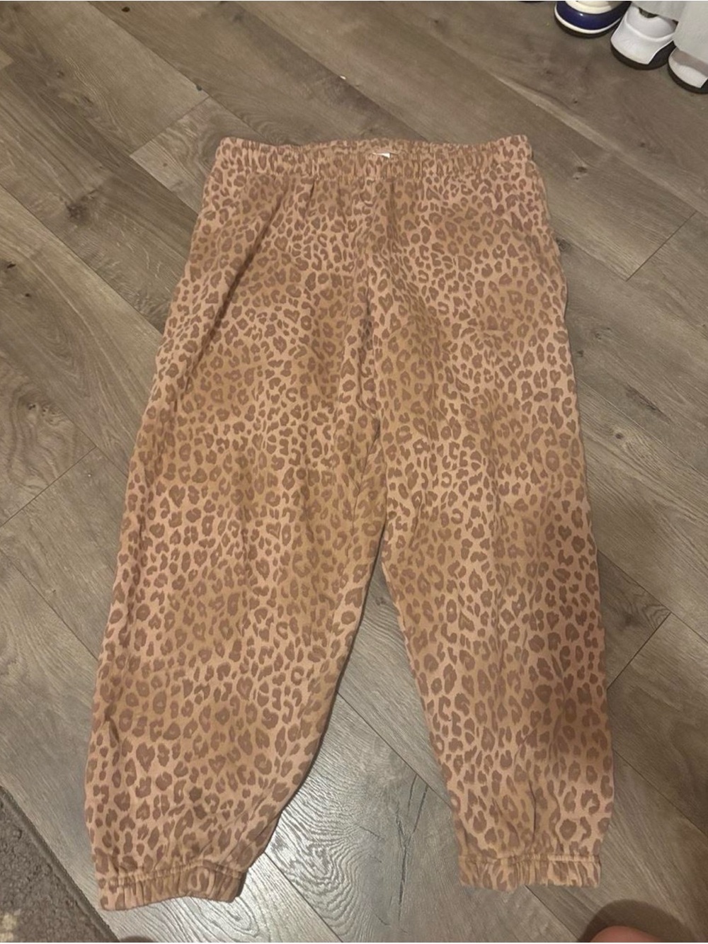 PINK Victoria's Secret Women’s Leopard Print Sweatpants - Tan/ Brown Size XL